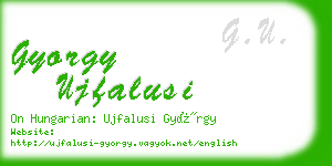 gyorgy ujfalusi business card